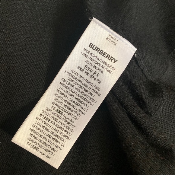 Burberry knit cardigan M